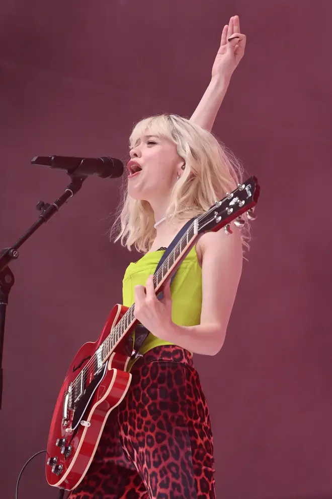 Maisie Peters on stage at Capital's Summertime Ball.