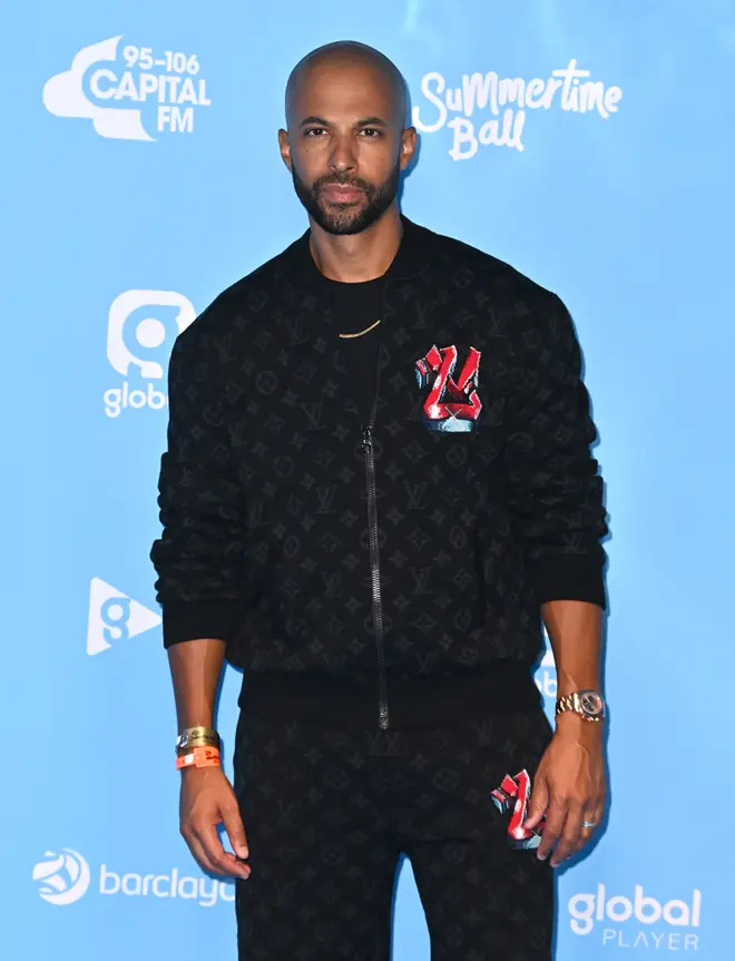 Marvin Humes stepped out in a chic all-black ensemble on the red carpet