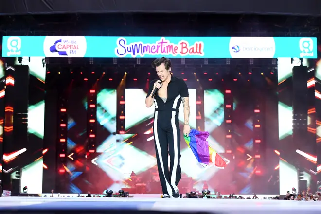 Harry Styles stunned at Capital's STB in an another iconic jumpsuit