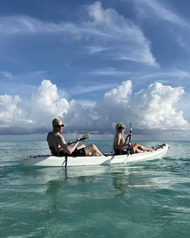 Pete Davidson and Kim Kardashian had the most idyllic beach holiday