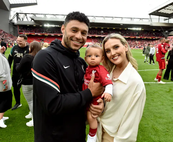Alex Oxlade-Chamberlain, Perrie Edwards and their baby boy Axel
