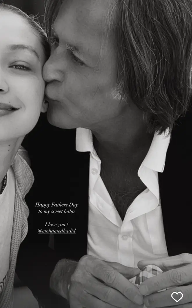 Gigi Hadid also wished dad Mohammed a Happy Father's Day
