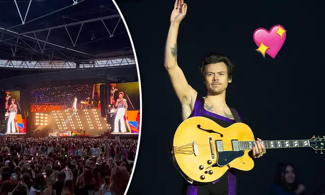 Harry Styles took a moment out of his show to help a fan