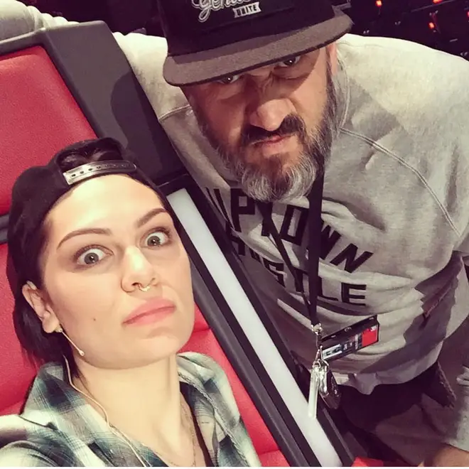 Jessie J and her long time security guard, Dave, who recently passed away