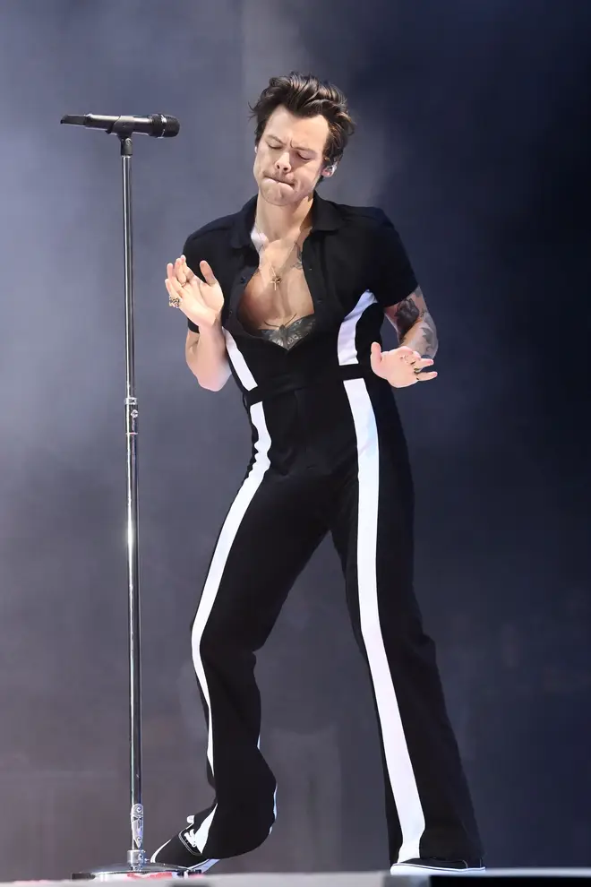 Harry Styles wowed crowds in his latest stylish jumpsuit