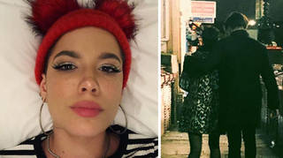 Halsey seems loved up with her new man.