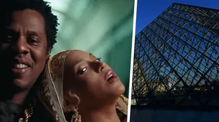 Beyonce and Jay Z in The Louvre, Paris