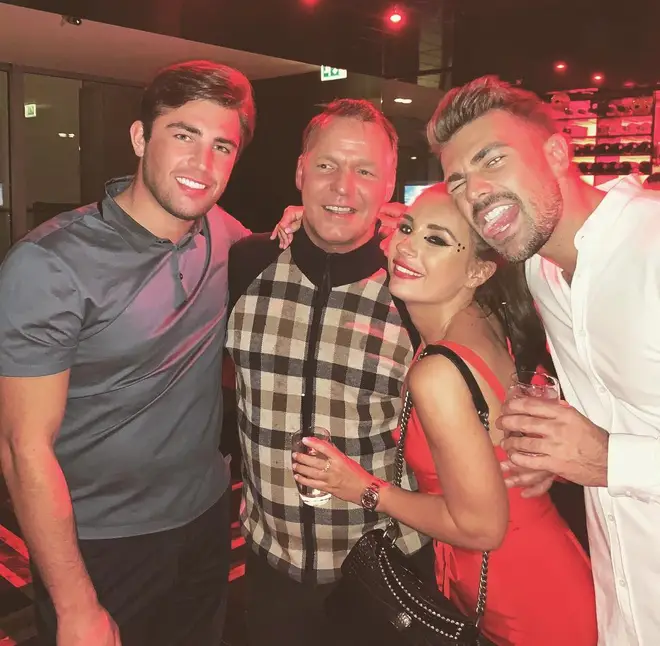 Jack Fincham's dad partying with him, Dani and Love Island cast
