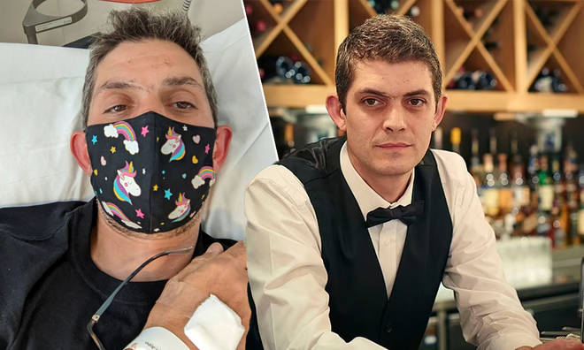 First Dates star Merlin Griffiths told fans he's back in hospital following bowel cancer complications