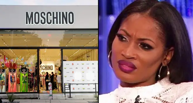 A view of the atmosphere at The Powerpuff Girls x Moschino Launch Event at Moschino Store/Erica Dixon disgusted