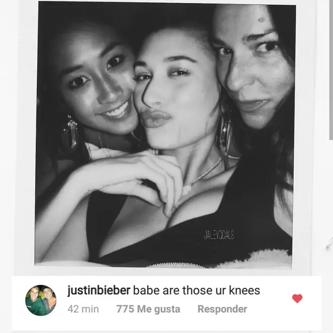 Hailey Beiber's trolled by Justin about her boobs in an Instagram snap