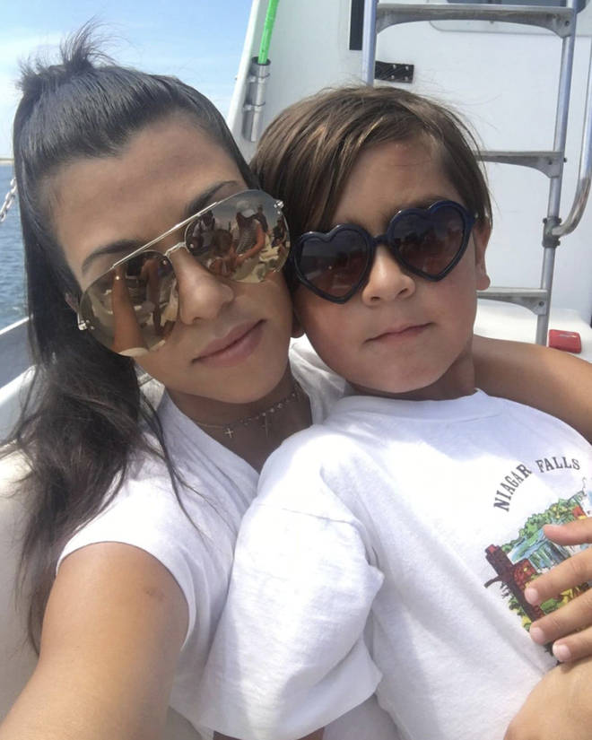 Kourtney Kardashian denied her son's involvement with the alleged Mason Disick accounts