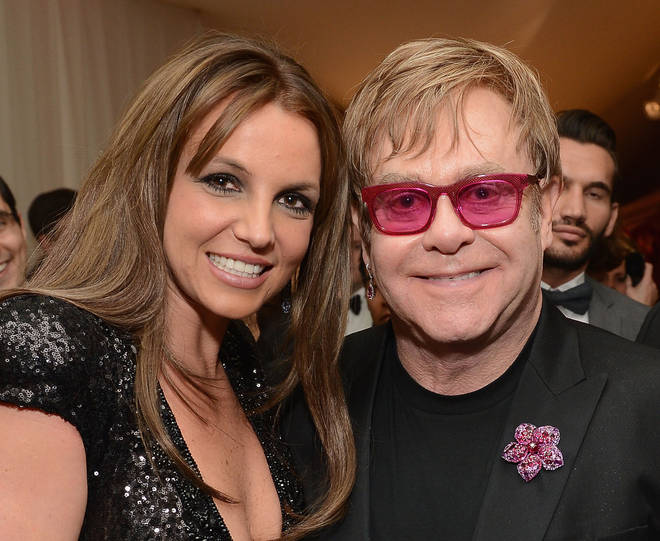 Elton John invited Britney Spears to his Beverly Hill recording studio