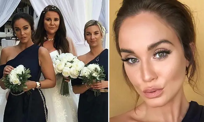 Geordie Shore's Vicky Pattison has been criticised for 'blocking the bride' in a photograph.