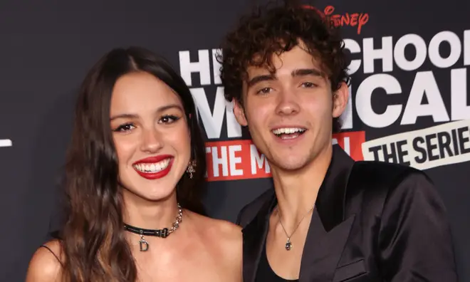 Olivia Rodrigo and Joshua Bassett stood together on the HSMTMTS