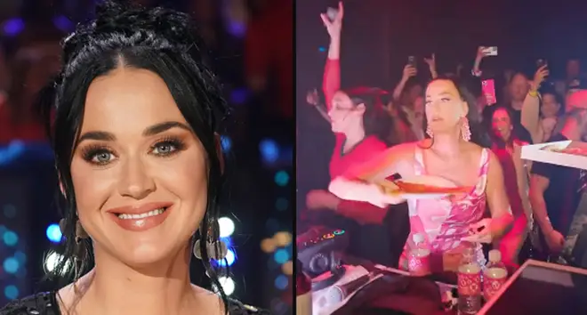 Katy Perry is going viral for throwing pizza at her fans and I have so many questions