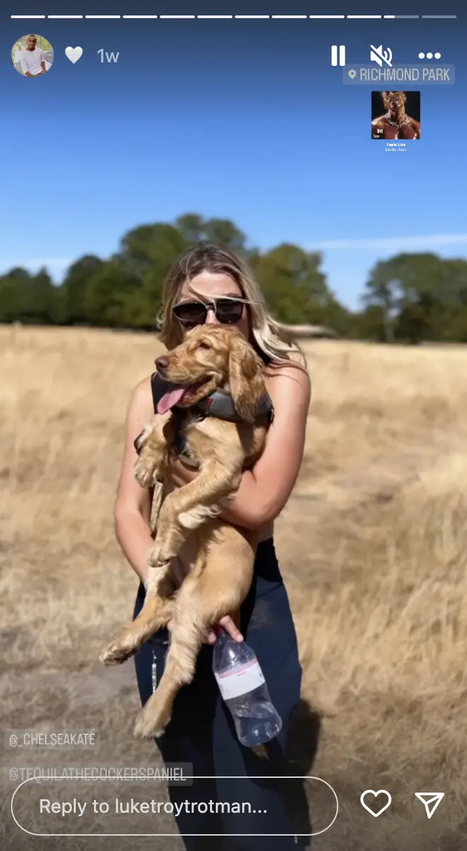 Luke T and his girlfriend Chelsea have a dog together named Tequila