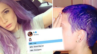 Halsey's just let twitter decide her brand new lilac hair do