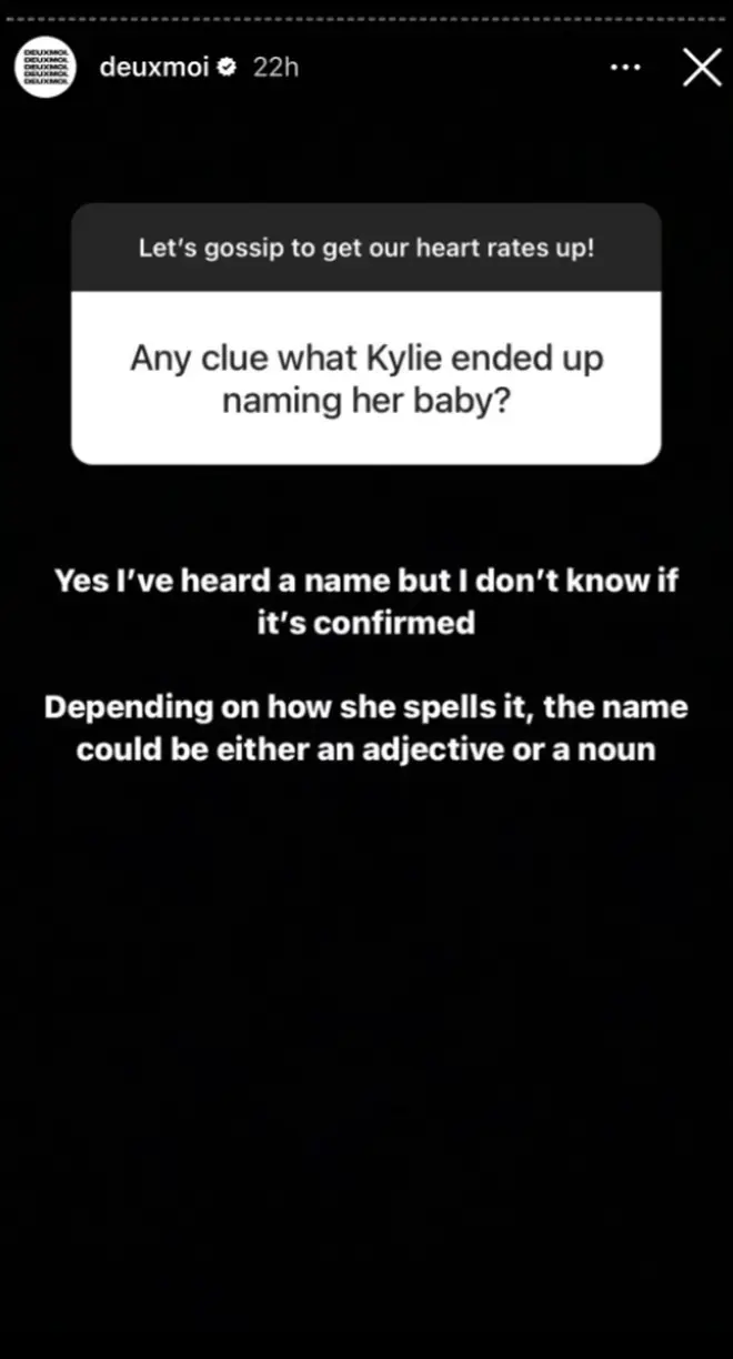 Some people are convinced Kylie named her son Knight