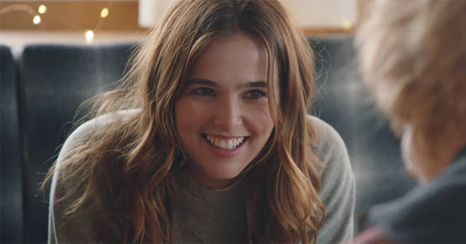 Zoey starred as Ed's love interest in the 'Perfect' music video