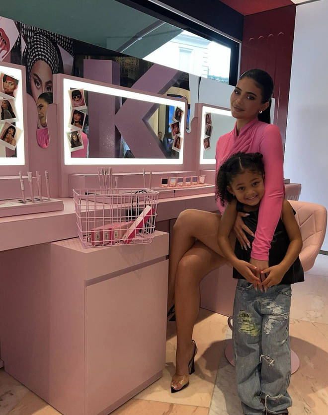 Kylie Jenner took a trip to London with Stormi