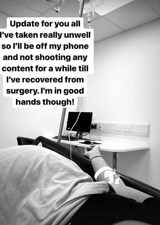 Jazmine gave her followers an update on her health
