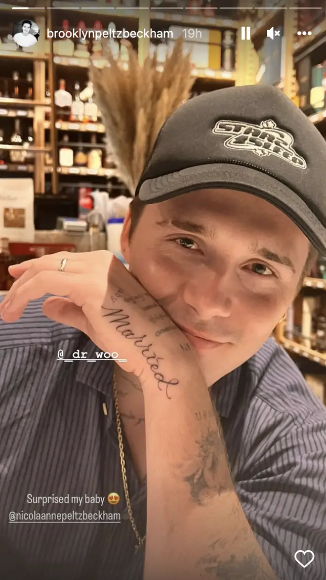 Brooklyn Beckham got a new tattoo dedicated to his wife Nicola Peltz