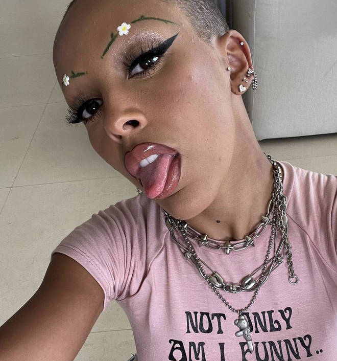 Doja Cat unveiled her new shaved head look on Instagram