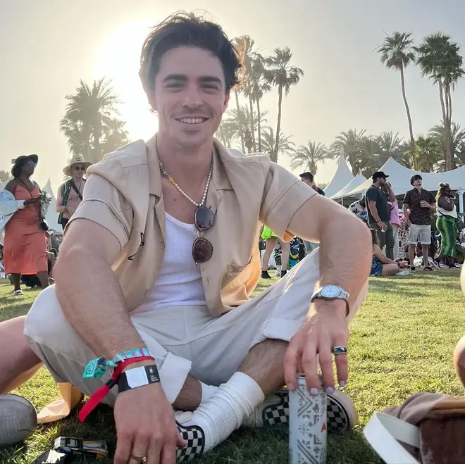 Lili Reinhart and  Spencer Neville hung out at Coachella