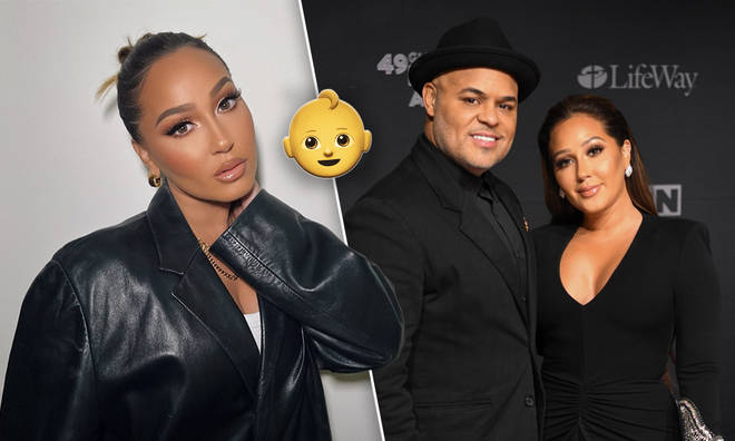 Adrienne Bailon has welcomed her first child with husband Israel Houghton