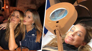 Amber Davies sent her best wishes to Louise Redknapp after she suffered a nasty fall.