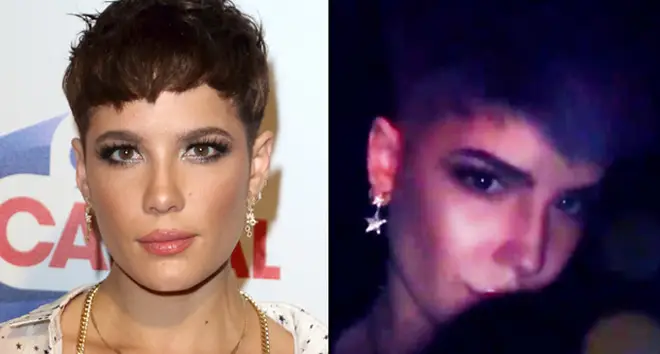 Halsey attends the Capital FM Jingle Bell Ball at The O2 Arena/Halsey lilac hair selfie