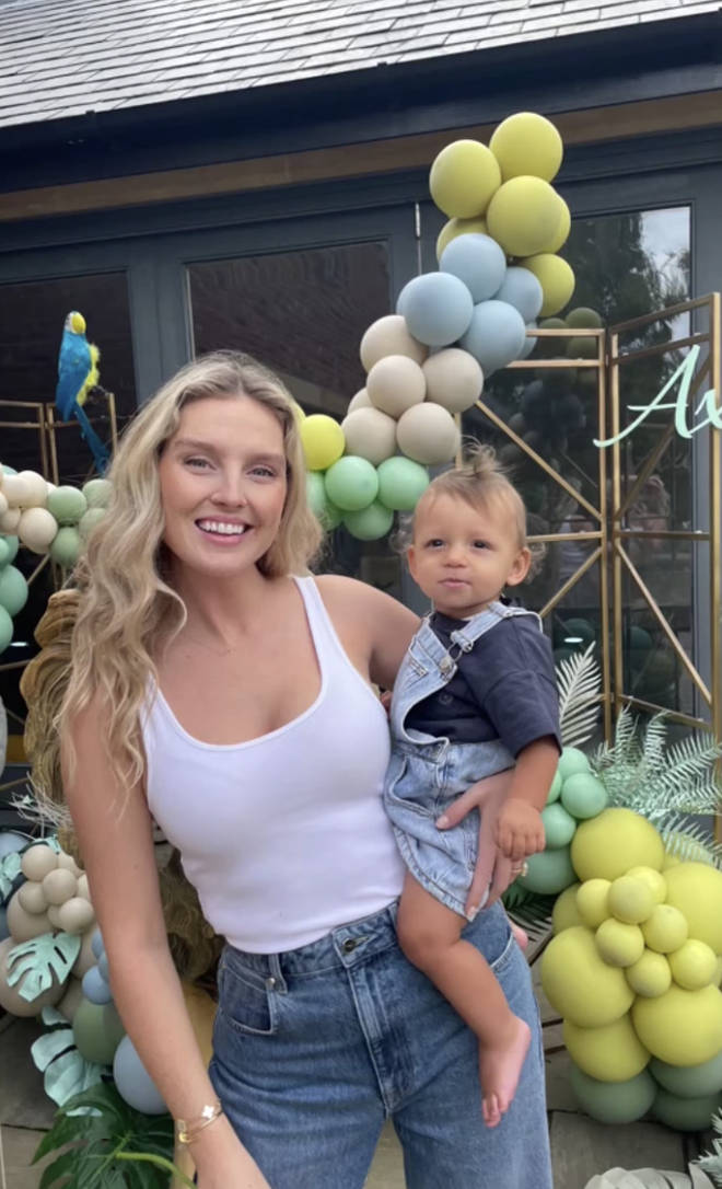 Perrie and Alex's son Axel just celebrated his first birthday