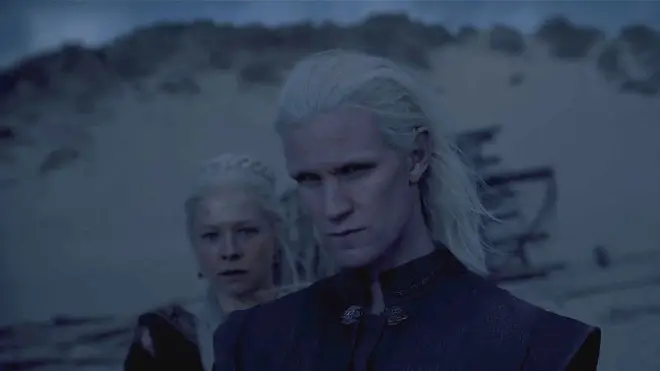Daemon Targaryen and Rhaenyra Targaryen in House of the Dragon season 1