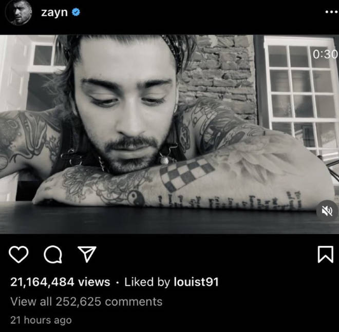 Louis Tomlinson liked Zayn Malik's recent 1D cover