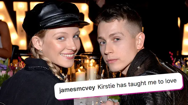 James McVey announced his engagement to Kirstie Brittain