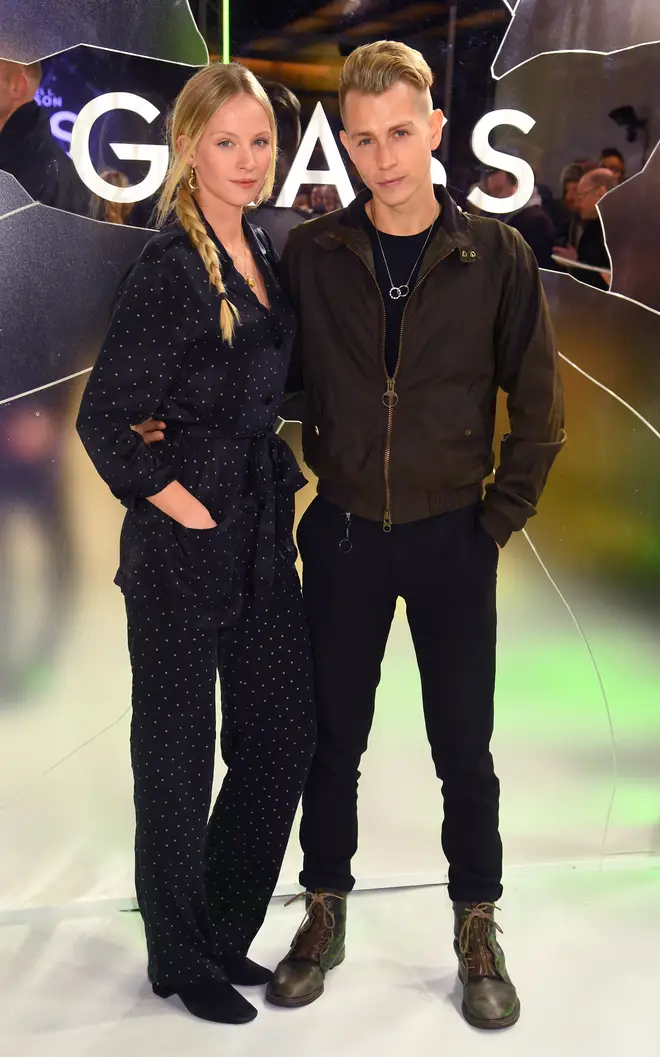 Kirstie Brittain and James McVey attend the European Premiere of 'Glass'