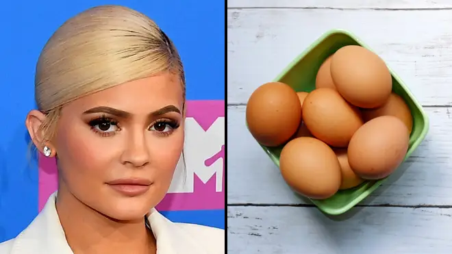 Kylie Jenner reacts to egg breaking her Instagram record