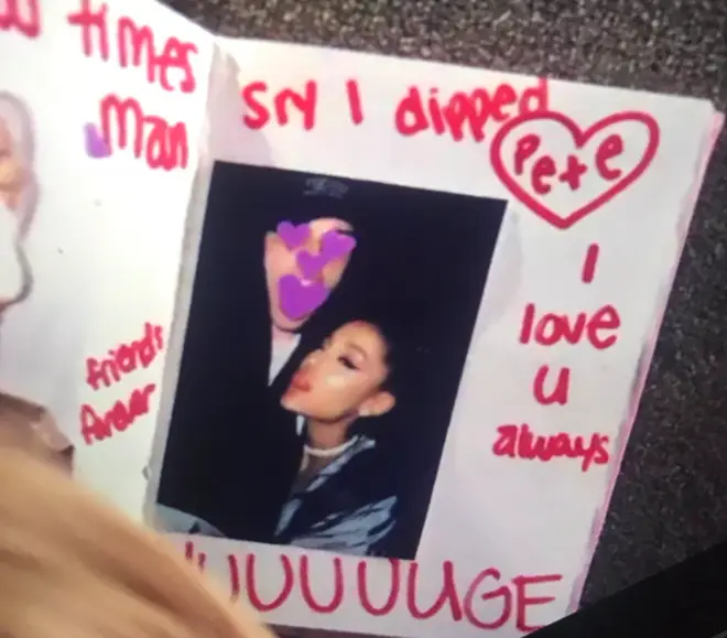Ariana writes 'huuuge' on Pete Davidson's 'thank u, next' burn book page