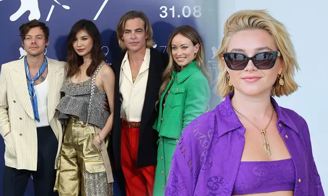 Florence Pugh looked incredible in a purple co-ord in Venice