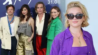 Florence Pugh looked incredible in a purple co-ord in Venice