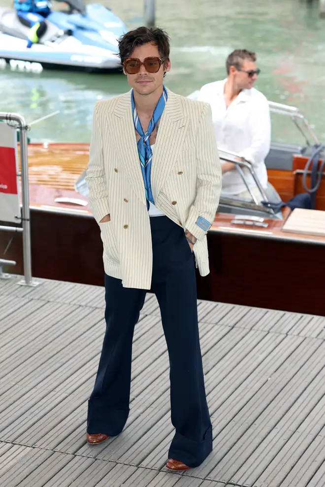 Harry Styles' lead the retro outfits at Venice Film Festival on Monday