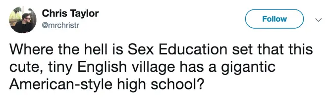 Sex Education was filmed in South Wales but features enormous American high school