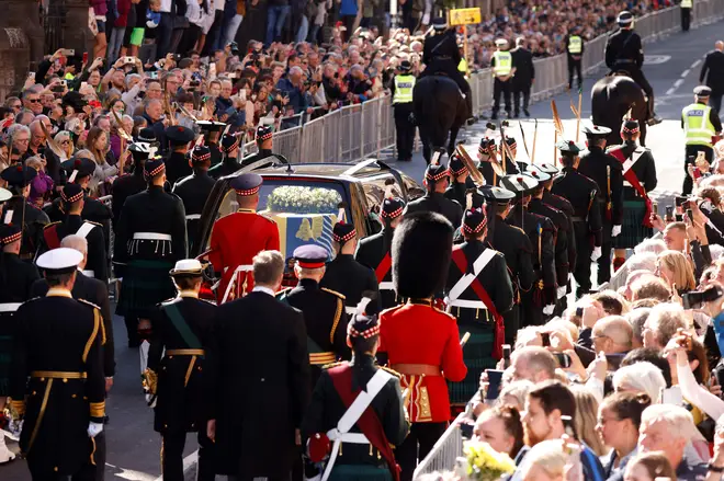 The Queen's Coffin will be taken in Procession to Westminster Abbey