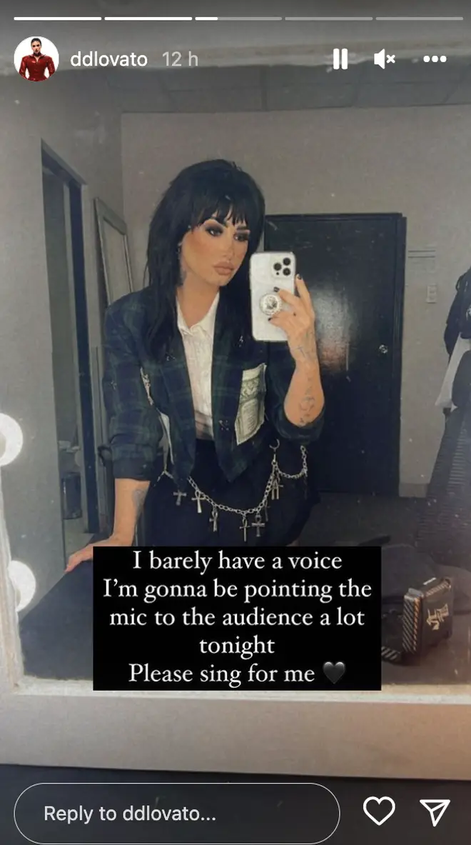 Demi continued with the concert