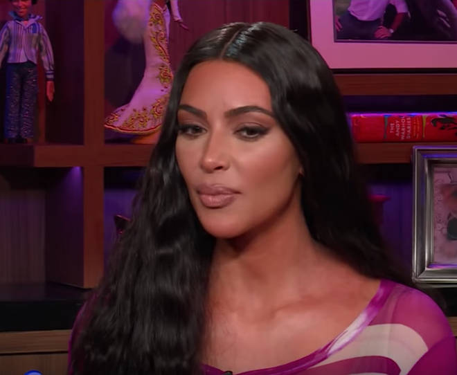 Kim Kardashian was quizzed about her Taylor Swift beef which she says she's over