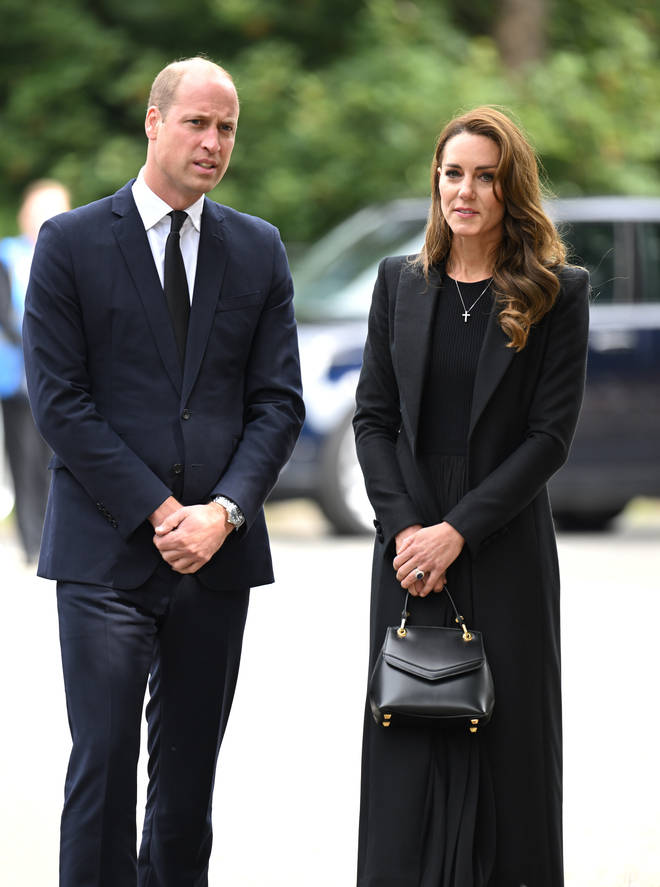Prince William and Kate Middleton paid their respects to Her Majesty The Queen