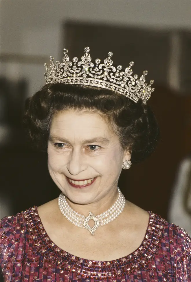 The Queen often loaned her pearl and diamond choker to family