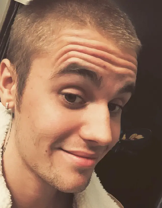 Justin Bieber Instagram selfie