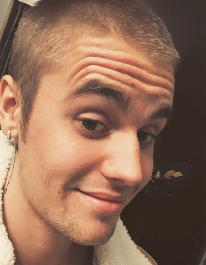 Justin Bieber Instagram selfie
